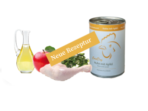 Karma hipoalergiczna, z jabłkiem, prosem i olejem lnianym